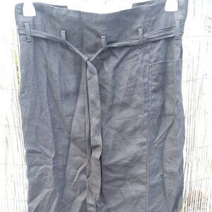 Paula Sweet Long Black Skirt with Slit - M